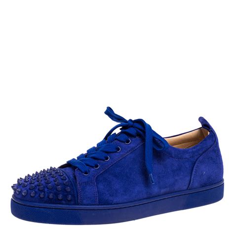 louis vuitton sneakers with spikes|blue louboutin sneakers spikes.